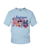 Patriotic Doodle 4th Of July American Mom Youth T-Shirt tile