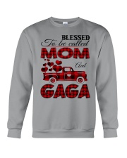 Blessed To Be Called Mom And GAGA Crewneck Sweatshirt tile