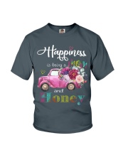 Happiness Is Being A Mom And Honey Youth T-Shirt tile