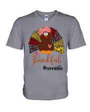 Thankful Nonnie Life V-Neck T-Shirt tile