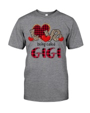 Love being called Gigi - Red Plaid Heart Classic T-Shirt front