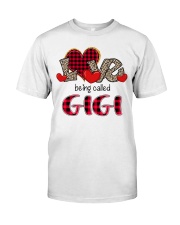 Love being called Gigi - Red Plaid Heart Premium Fit Mens Tee tile