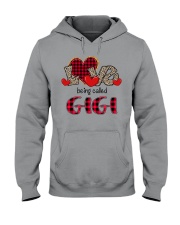 Love being called Gigi - Red Plaid Heart Hooded Sweatshirt tile