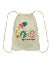 Love Grandmommylife Valentine Drawstring Bag tile