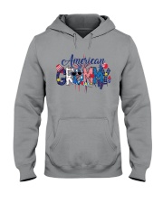 4th Of July Patriotic Doodle American Grammy Hooded Sweatshirt tile