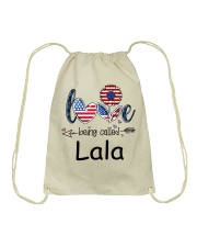 Love Being Called Lala Flag Drawstring Bag tile