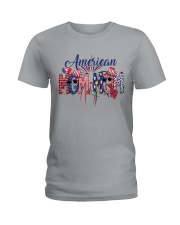 4th Of July Patriotic Doodle American Mom-Mom Ladies T-Shirt tile