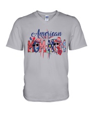 4th Of July Patriotic Doodle American Mom-Mom V-Neck T-Shirt tile
