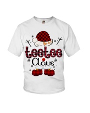 Teetee Claus-Red Plaid Youth T-Shirt tile