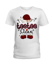Teetee Claus-Red Plaid Ladies T-Shirt tile