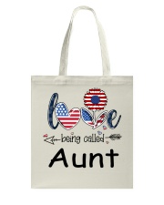 Love Being Called Aunt Flag Tote Bag tile