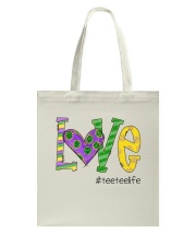 Love Teeteelife Mardi Gras Tote Bag tile