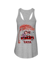 Valentine - I Love Being A Yaya Ladies Flowy Tank tile