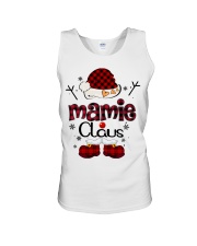 Mamie Claus-Red Plaid Unisex Tank tile