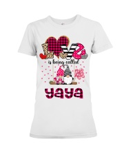 Love Is Being Called Yaya Premium Fit Ladies Tee tile