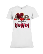 Love being called Mimi - Red Plaid Heart Premium Fit Ladies Tee tile