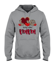 Love being called Mimi - Red Plaid Heart Hooded Sweatshirt tile