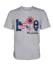 Love Tutu Life 4th Of July V-Neck T-Shirt tile