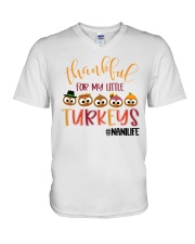Thankful For My Little Turkeys Nanilife V-Neck T-Shirt tile