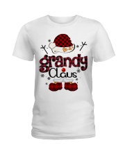 Grandy Claus-Red Plaid Ladies T-Shirt tile