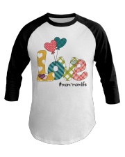 Love Mom Valentine Baseball Tee tile