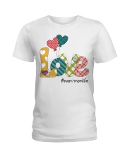 Love Mom Valentine Ladies T-Shirt tile