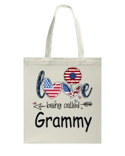 Love Being Called Grammy Flag Tote Bag tile
