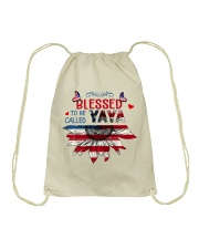 Blessed to be called Yaya 4th July Drawstring Bag tile