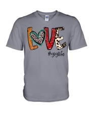 Love Gigi - Valentines V-Neck T-Shirt tile