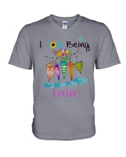 Umbrella - I Love Being Lala V-Neck T-Shirt tile