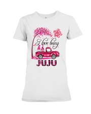 I Love Being Juju - Happy Premium Fit Ladies Tee tile