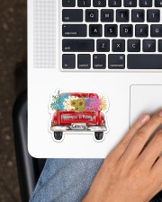 Happiness Is Being A Gammy - Truck Art Sticker - Single (Horizontal) aos-sticker-single-horizontal-lifestyle-front-11