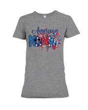 Patriotic Doodle 4th Of July American Nanny Premium Fit Ladies Tee tile