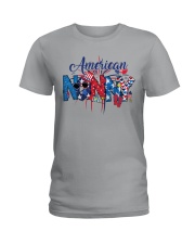 Patriotic Doodle 4th Of July American Nanny Ladies T-Shirt tile