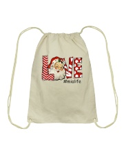 Love Mialife-Santa Art Drawstring Bag tile