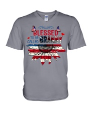 Blessed to be called Granny 4th July V-Neck T-Shirt tile