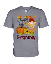 Thankful Blessed Grammy V-Neck T-Shirt tile