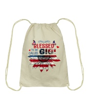 Blessed to be called Gigi 4th July Drawstring Bag tile