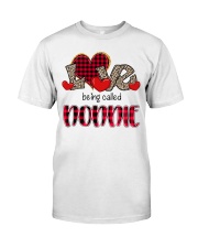 Love being called Nonnie - Red Plaid Heart Premium Fit Mens Tee tile