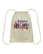 Patriotic Doodle 4th Of July American Mom-Mom Drawstring Bag tile