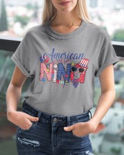 4th Of July Patriotic Doodle American Nina Classic T-Shirt custom-t-shirts-classic-lifestyle-front-399