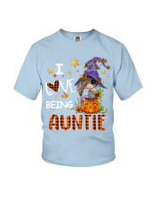 I Love Being Auntie-Pumpkin Art Youth T-Shirt tile