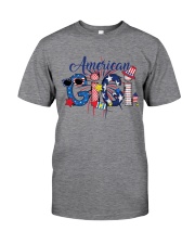 4th Of July Patriotic Doodle American Gigi Classic T-Shirt front