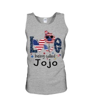 Love Being Called Jojo Life 4th Of July Unisex Tank tile