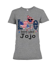 Love Being Called Jojo Life 4th Of July Premium Fit Ladies Tee tile
