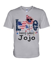 Love Being Called Jojo Life 4th Of July V-Neck T-Shirt tile