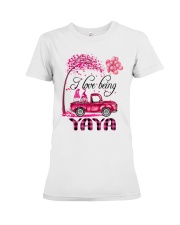 I Love Being Yaya - Happy Premium Fit Ladies Tee tile