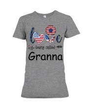 Love Being Called Granna Flag Premium Fit Ladies Tee tile