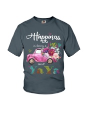 Happiness Is Being A Mom And Yaya Youth T-Shirt tile