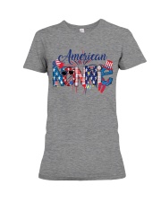 Patriotic Doodle 4th Of July American Nonnie Premium Fit Ladies Tee tile